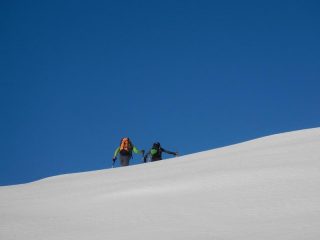 la salita dalla dorsale sud