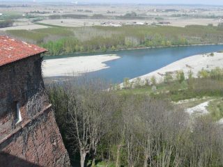 Il Po visto dalla vicina fortezza di Verrua Savoia - Aprile 2015