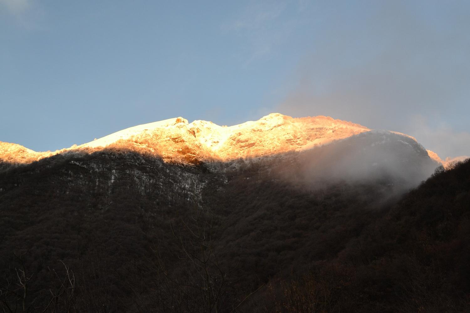 prime luci sul Colmegnone