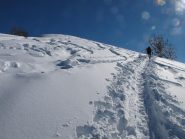 All'uscita dal bosco sulla dorsale finale