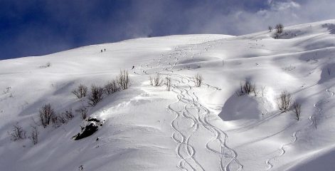le traccie di quelli che sono già scesi