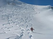 scendendo la parte alta