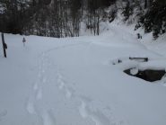 L'imbocco della scorciatoia M.Blanc vista scendendo