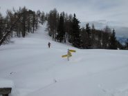 Al colle, verso il Mont Blanc