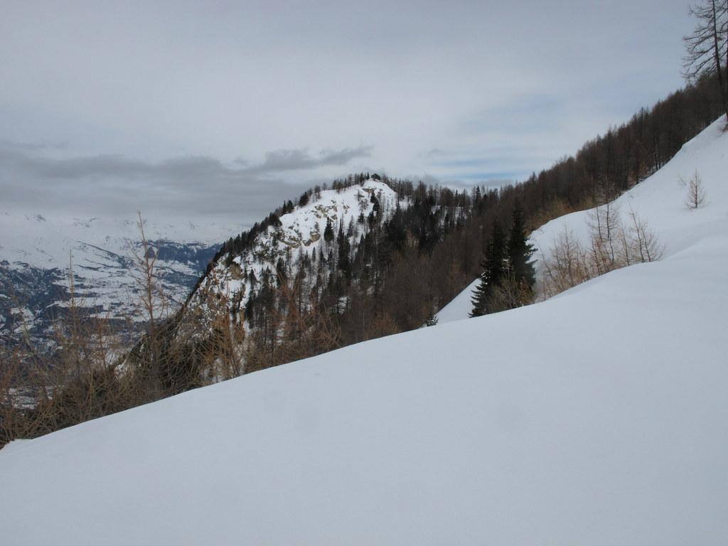 Il Mont Blanc da poco prima del colle