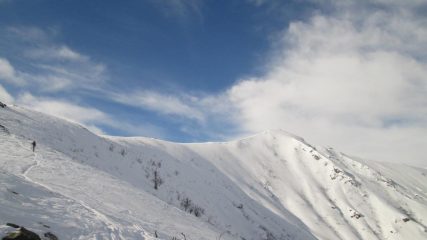 la bella dorsale verso la cima