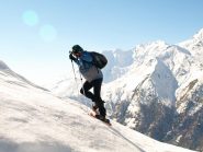 Risalita dal Colletto verso la dorsale per tornare sui nostri passi