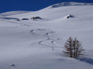 La neve nella parte superiore