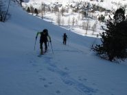 Risalendo il canale da q. 2200 circa