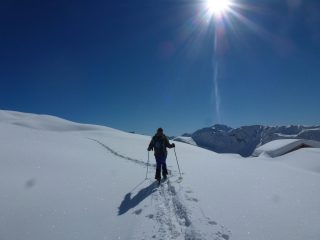in arrivo al rifugio