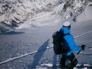 La splendida discesa che ci aspetta ancora incredibilmente intonsa