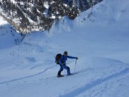 tutto il percorso con in lontanaza il Sagersboden 