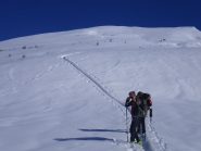 solo la traccia di salita