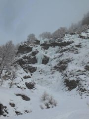 La cascata...