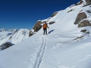 ultimi tratti di cresta prima poco prima della vetta