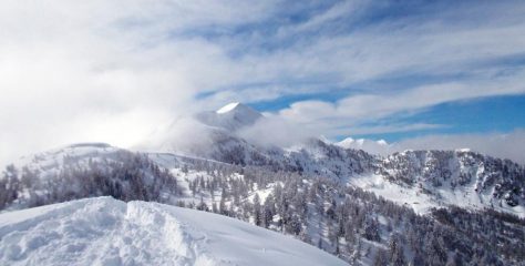 Il Pizzo Meriggio visto dal Piz di Freri