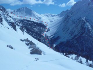 seconda salita verso passo mulattiera e indicazione percorso 