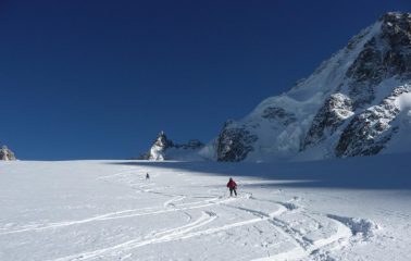 discesa sul ghiacciaio le tour
