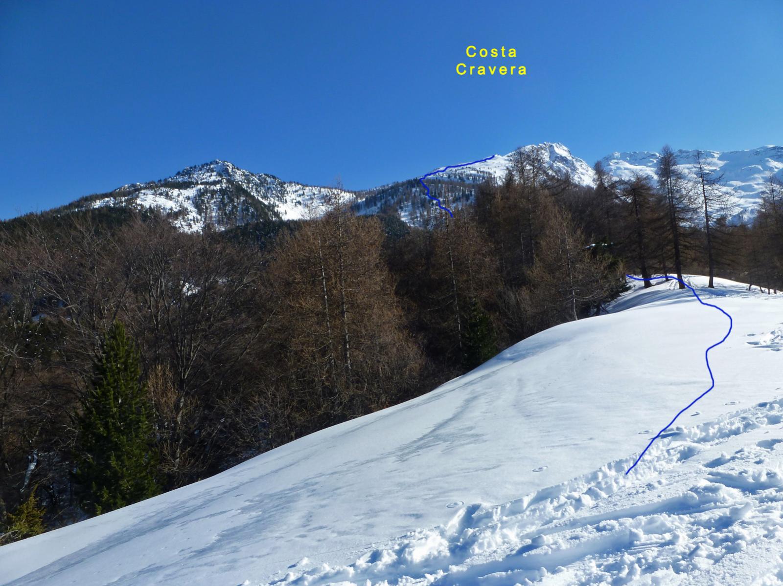 La Cima dalla dorsale sopra il rifugio Amprimo