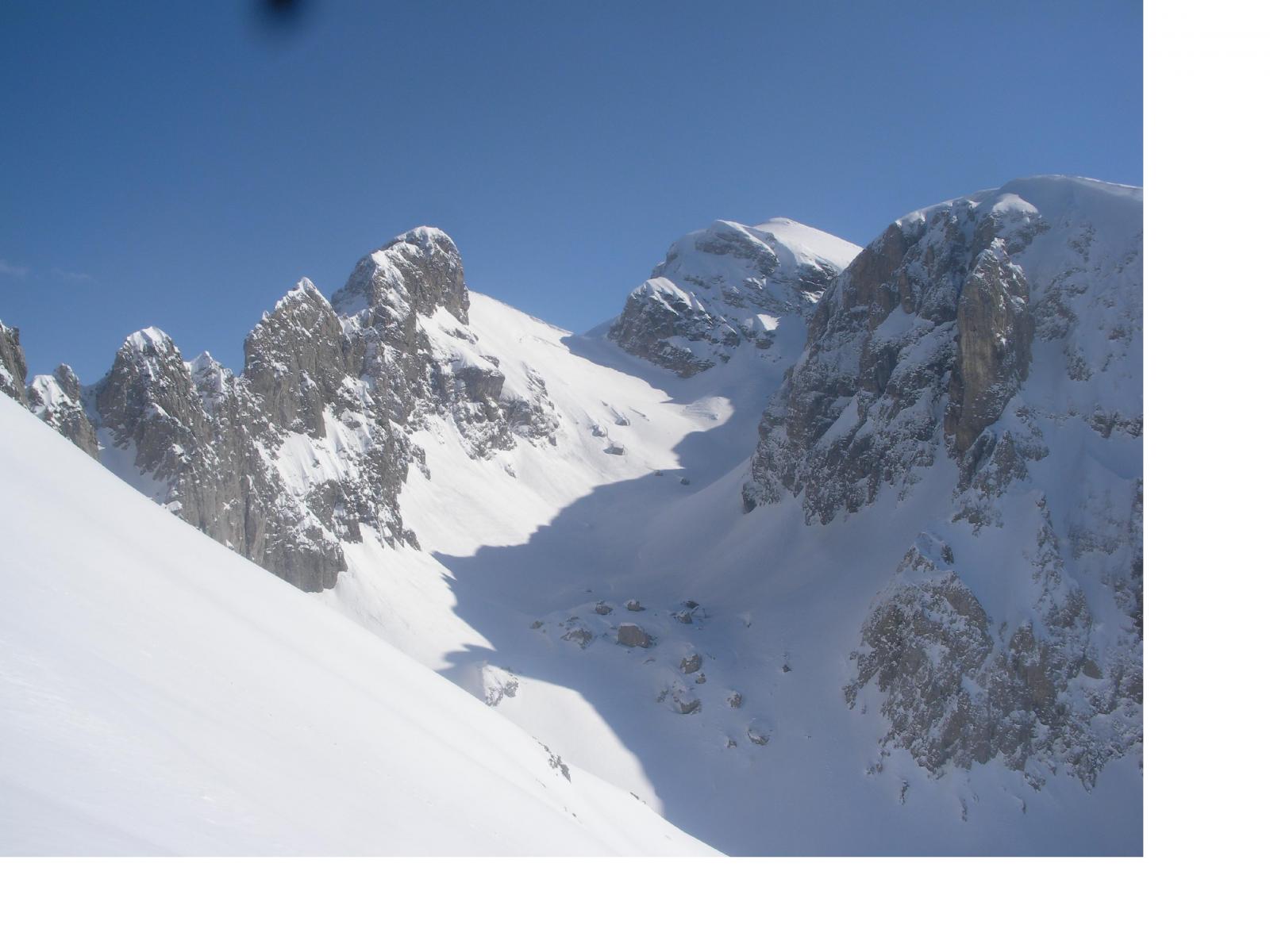 scendendo nella valle del Cros..