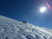 dal colle dell'Autaret verso la cima