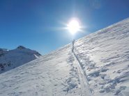 salendo sul ghiacciaio dei Sabbioni