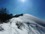 Ultimo pendio ripido..sopra la croce del Carmo