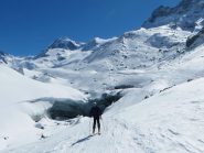La fronte del Gornergletscher