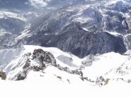 dalla vetta il versante sud