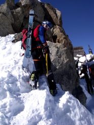 Luigi verso il bivacco