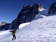 Si scende sotto le Jorasses