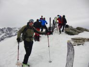 Oggi un pò di gente in vetta