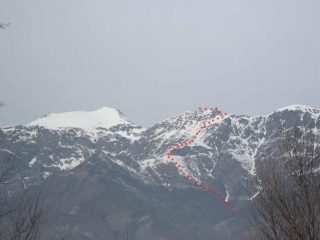 itinerario visto dalla statate della val susa