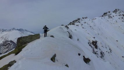 in cresta verso Quota 2080m