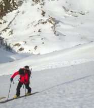 sul tetto del rifugio Selleries