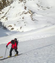 sul tetto del rifugio Selleries