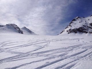 La discesa sullo Chateau Blanc