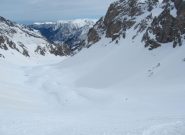 gli ultimi pendii sono in neve marcia, ma sciabile...