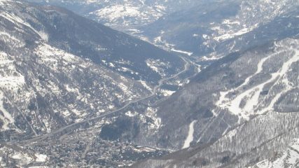 Vista su Bardonecchia dalla vetta