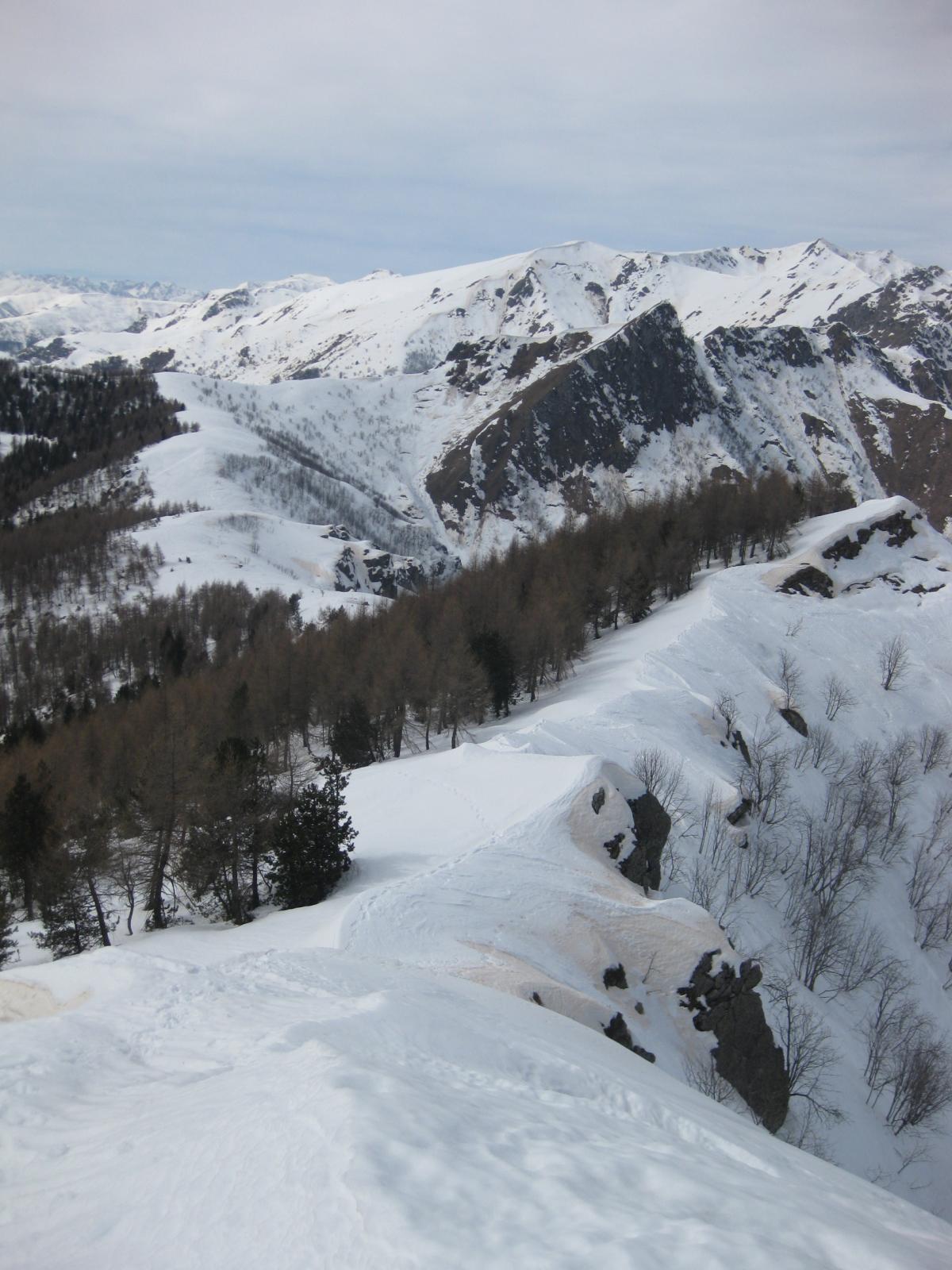 dorsale di salita dalla Cima