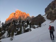 La cima della Tofana battuta dal vento