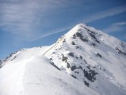 la cima Montu' da meta' cresta NE