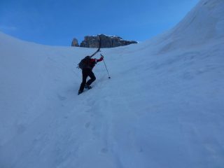 In uscita da uno dei canaliprima di arrivare alla Busa