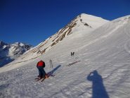 all'inizio della paretina