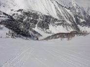 il pendio di discesa