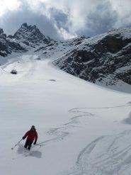 discesa a ridosso dei rileievi