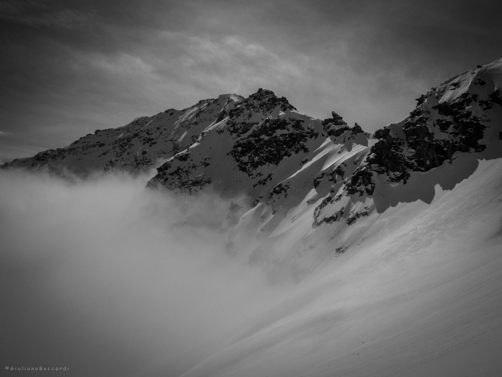 Roc de Bucher tra le nubi