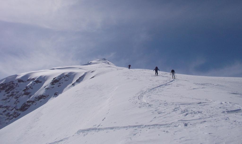 La dorsale sotto la quota 2575 mt