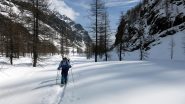 Sergio e Nico sul pianoro del Pian della Mussa