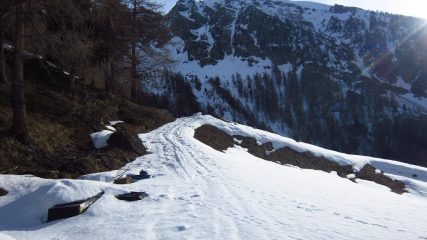 Stradina poco oltre la pista di fondo.....